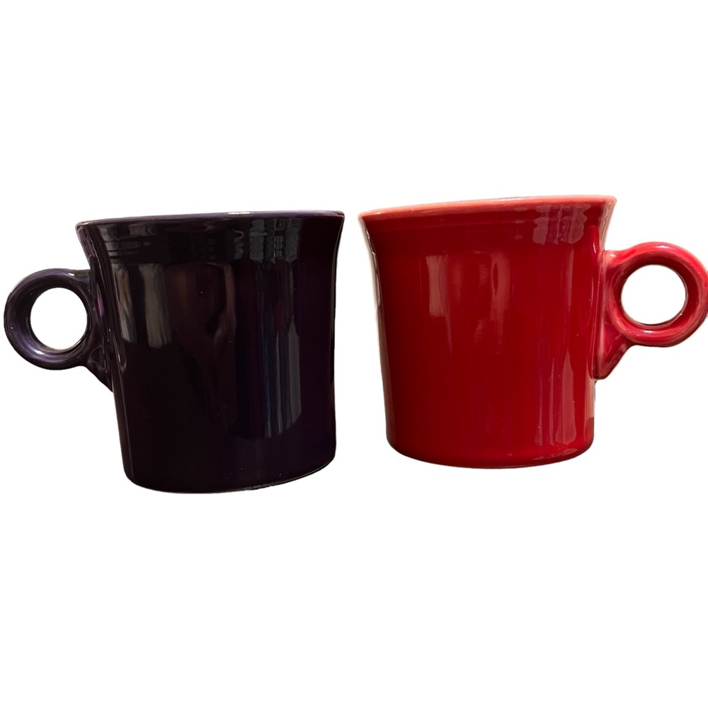 HLC Fiesta USA Tom & Jerry Ring Holder Coffee Cup Mug - Set of 2
